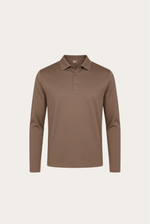 Taupe Imperial Long Sleeve Polo