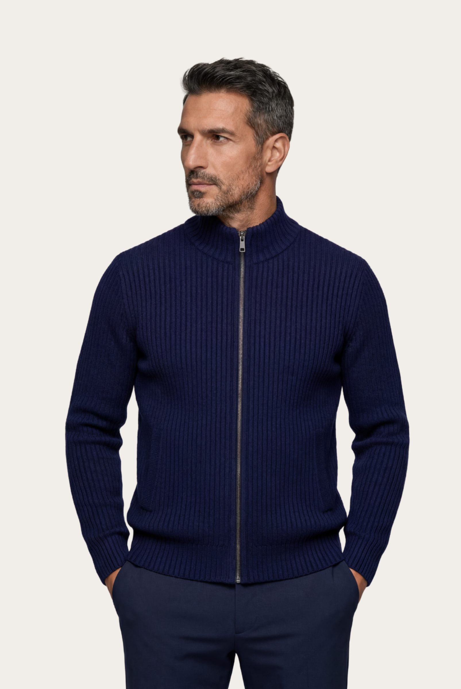 Navy Blue Donati Cardigan