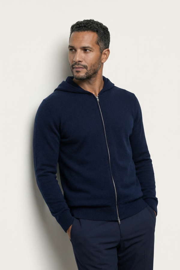 Navy Blue Premium Cashmere Vest