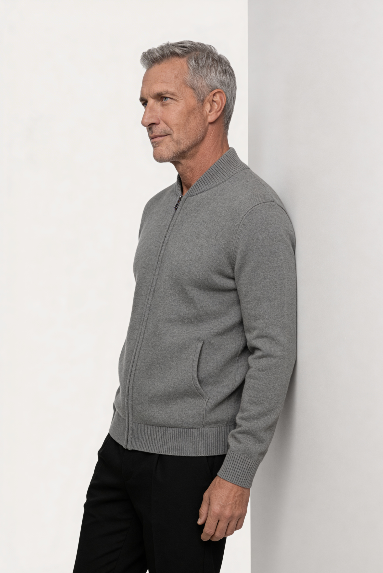 Grey Cashmere Jumper