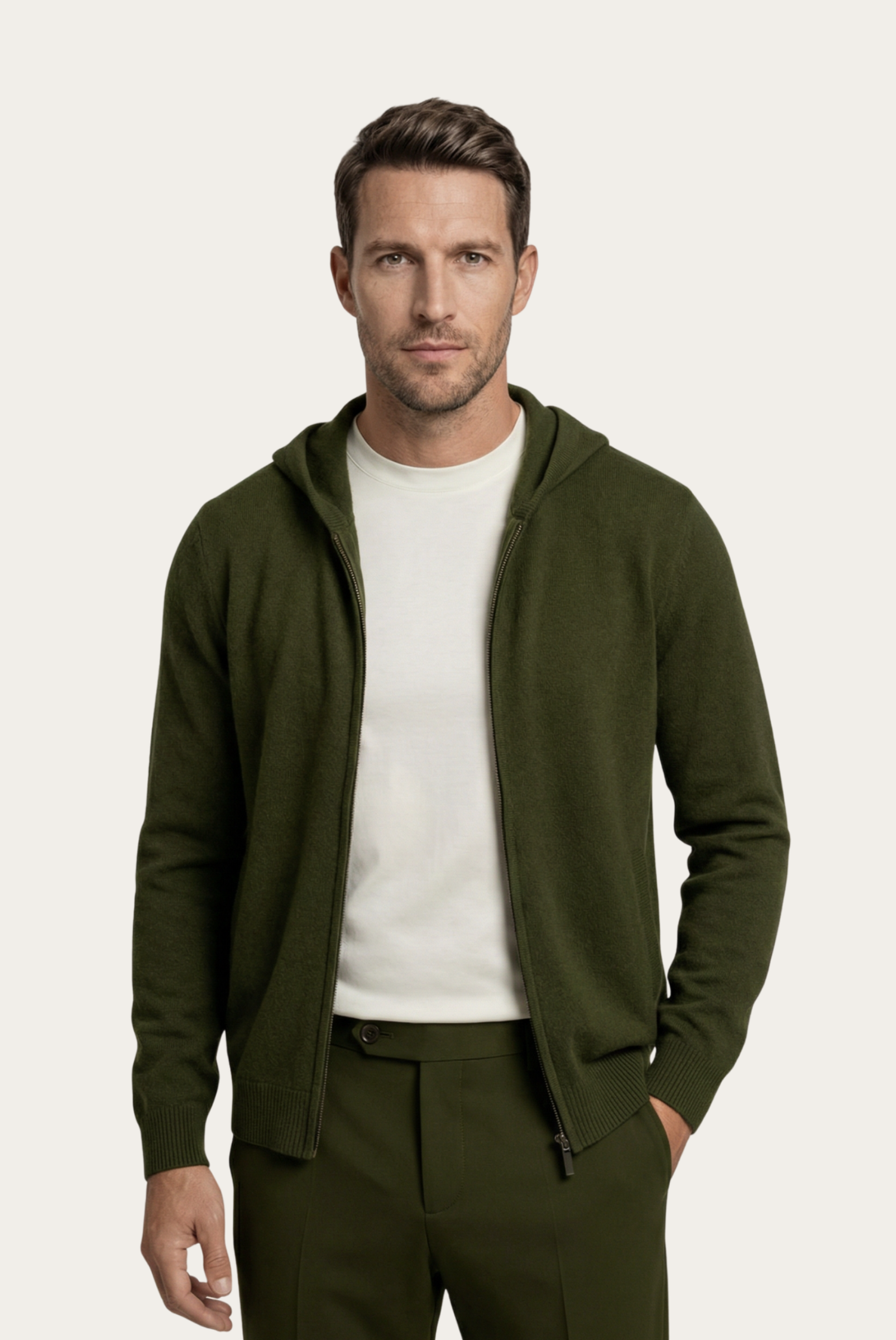 Olive Premium Cashmere Vest