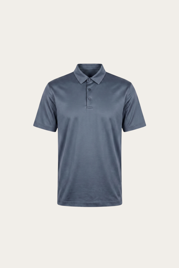 Blaues Imperial-Polohemd