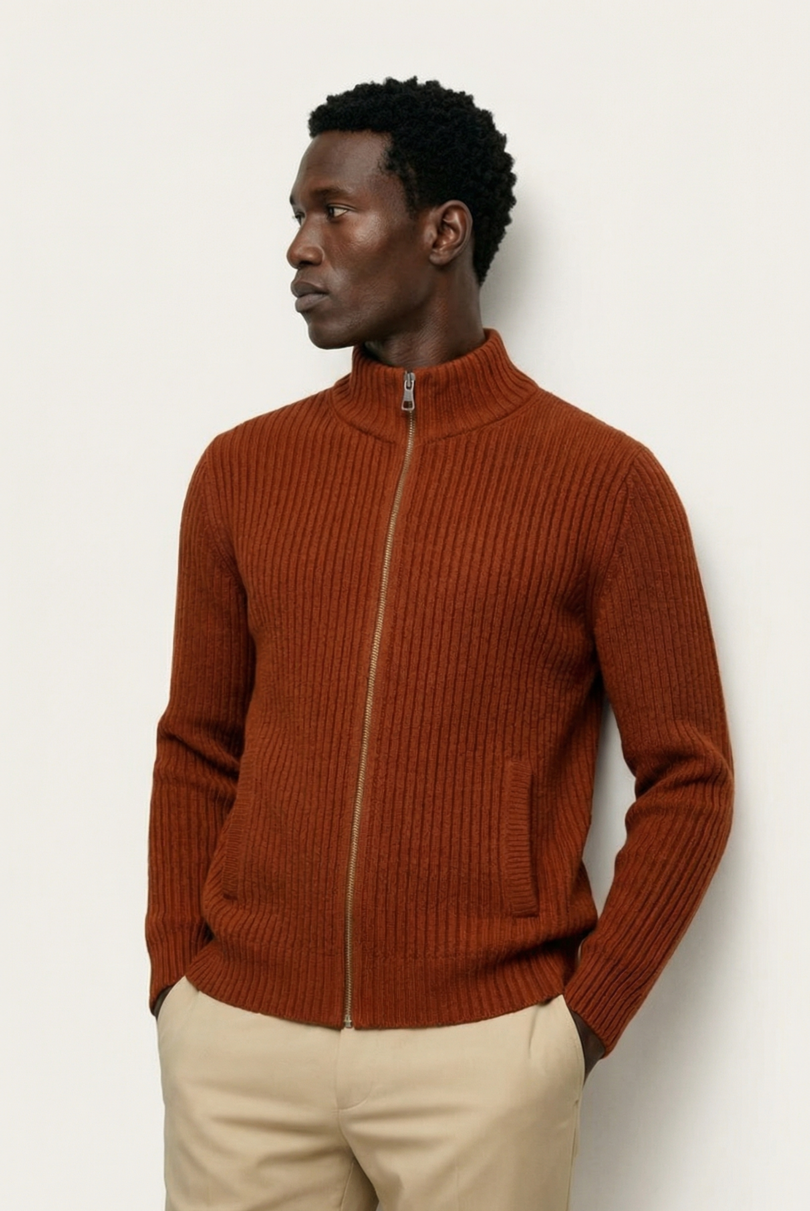 Red Donati Cardigan