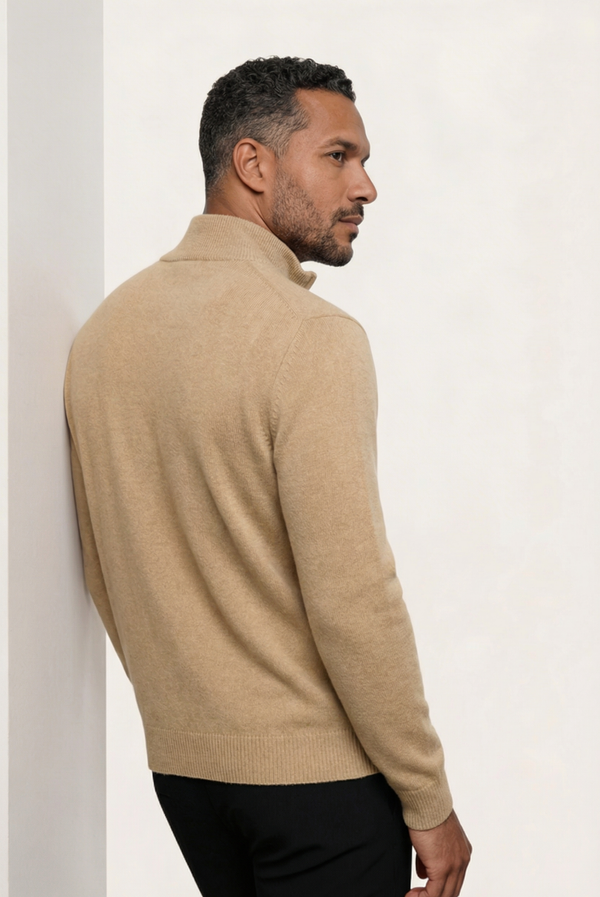 Red Inside-Out Cashmere Cardigan