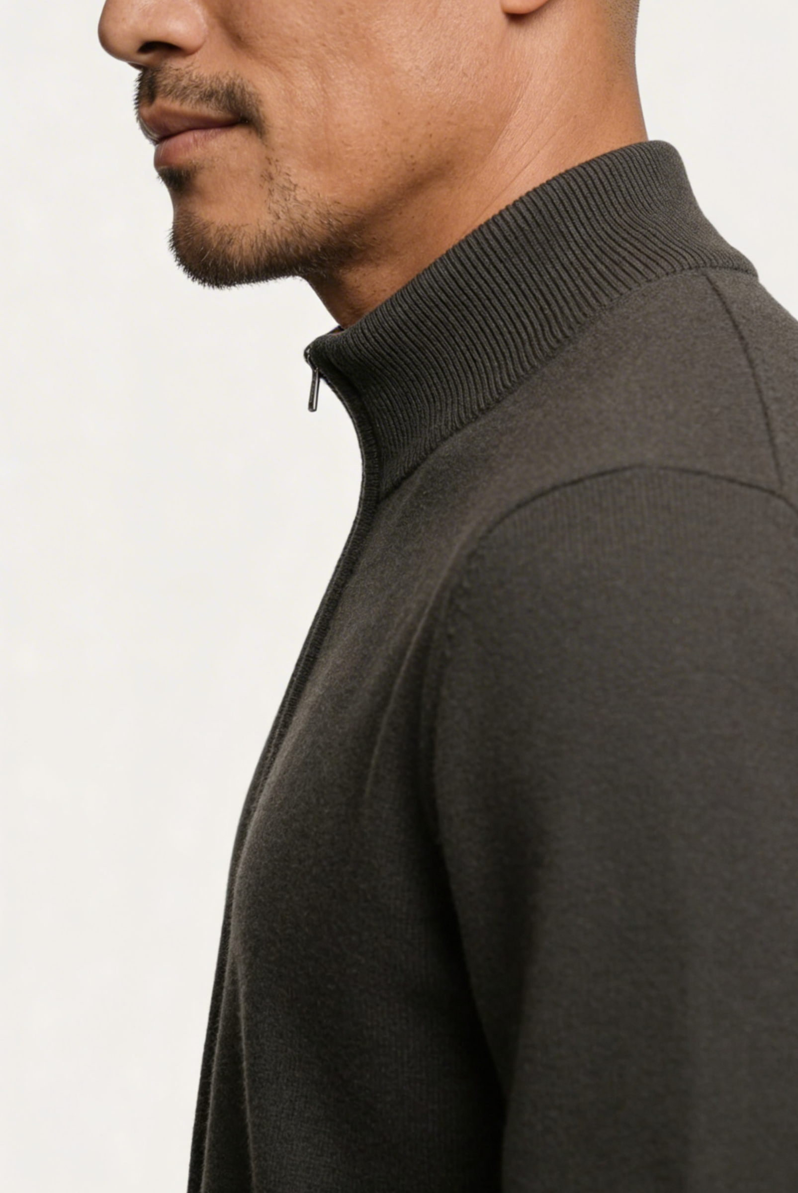 Grey Inside-Out Cashmere Cardigan
