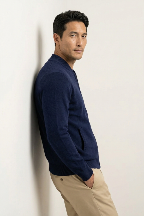 Navy Blue Cashmere Jumper