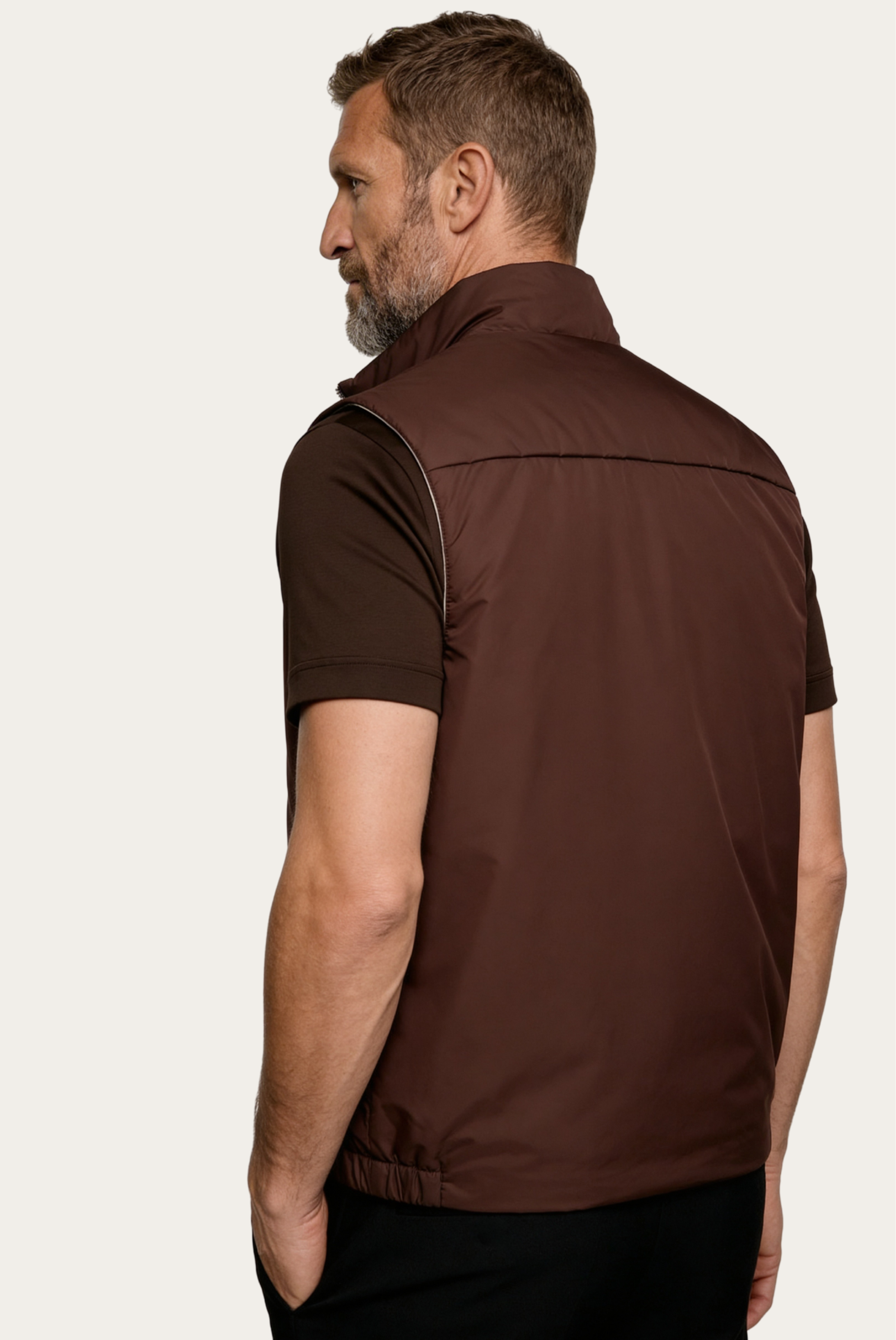 Brown Engineered Gilet
