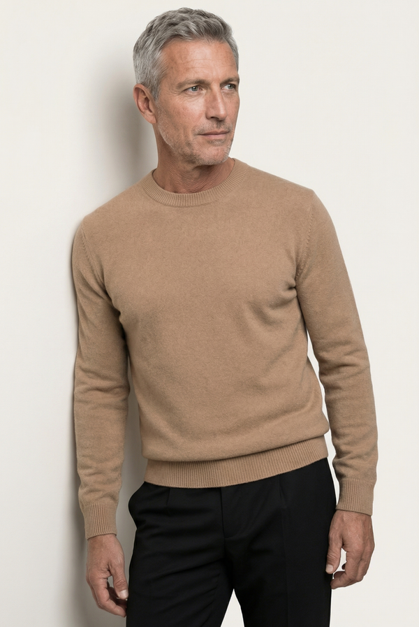 Camel Cashmere Crewneck