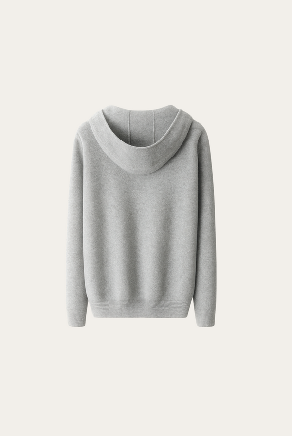 Grey Donati Wool Zip Jacket
