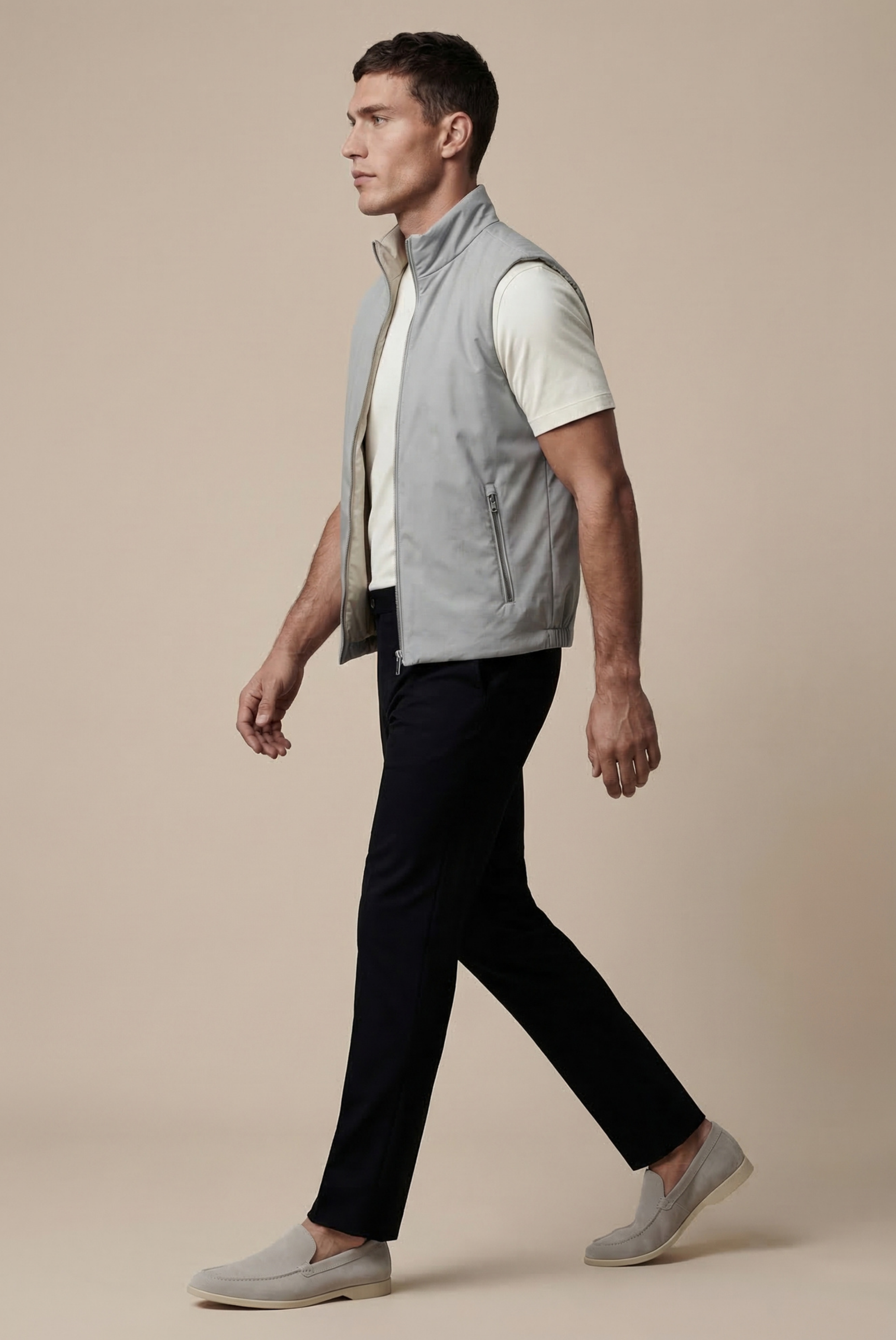 Grey Engineered Gilet