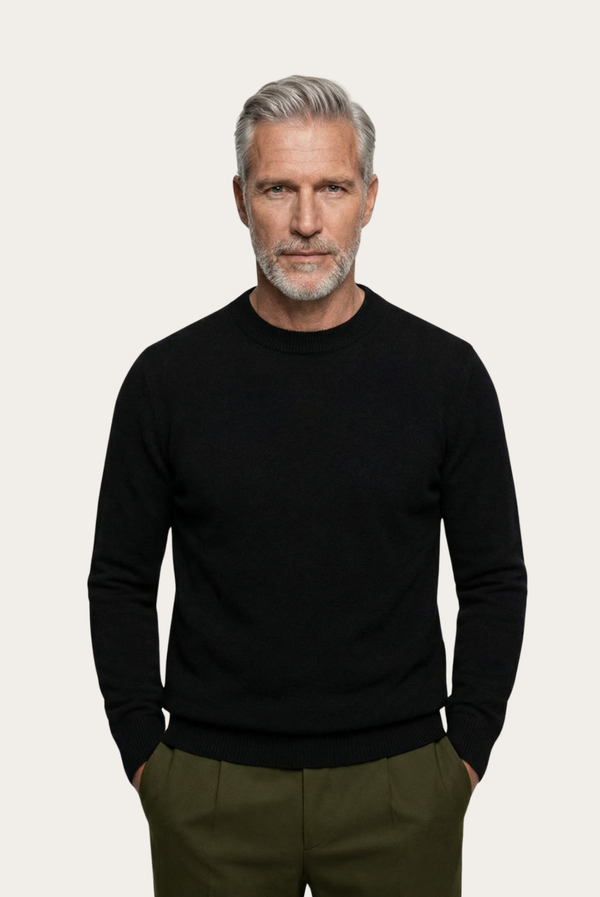 Black Cashmere Crewneck
