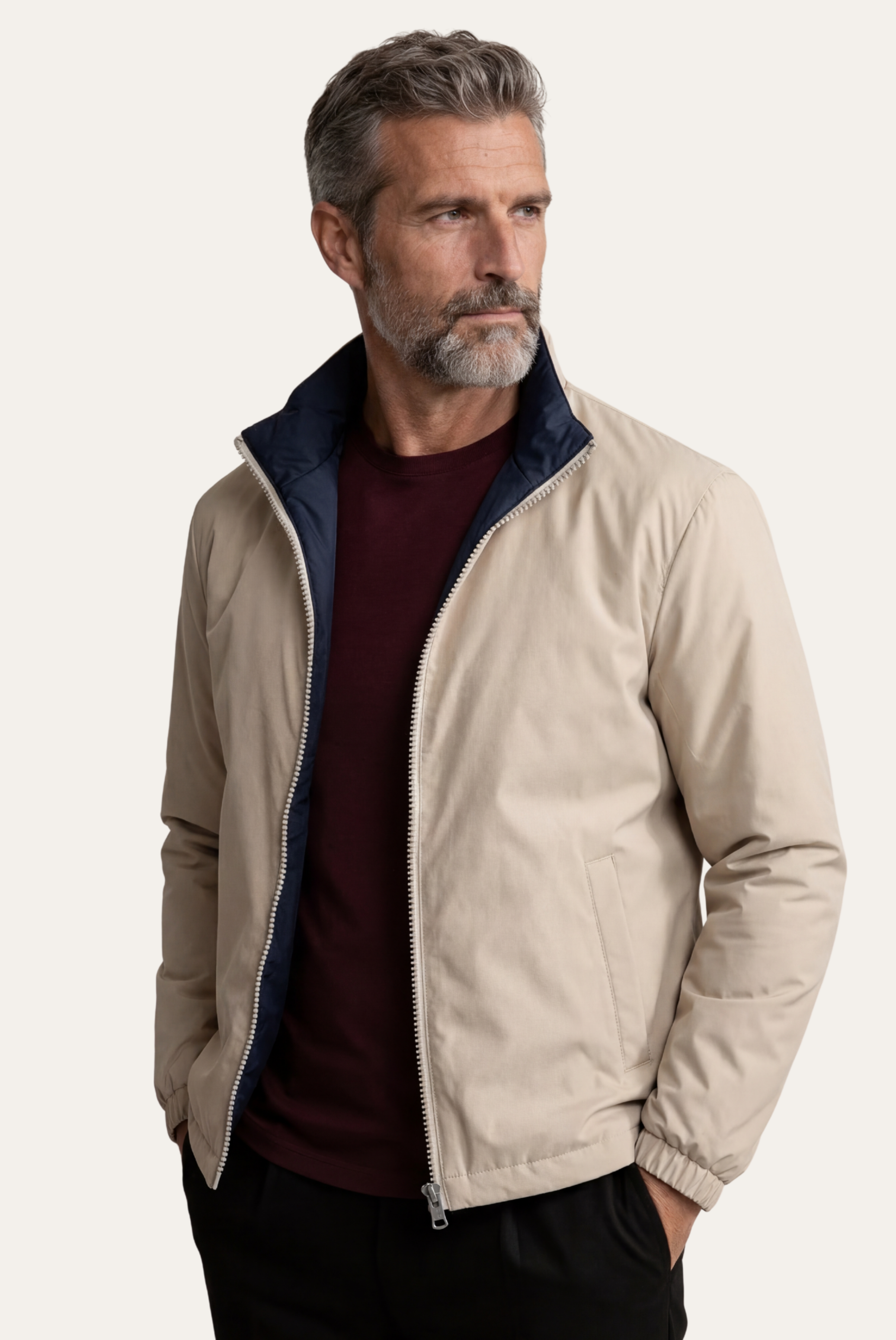 Blue Windbreaker