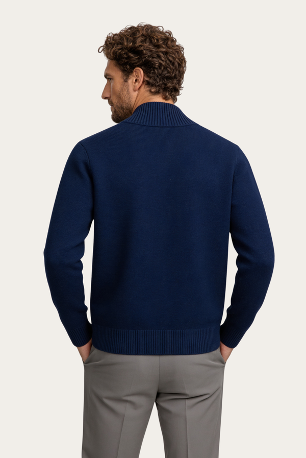 Navy Blue Cashmere Cardigan
