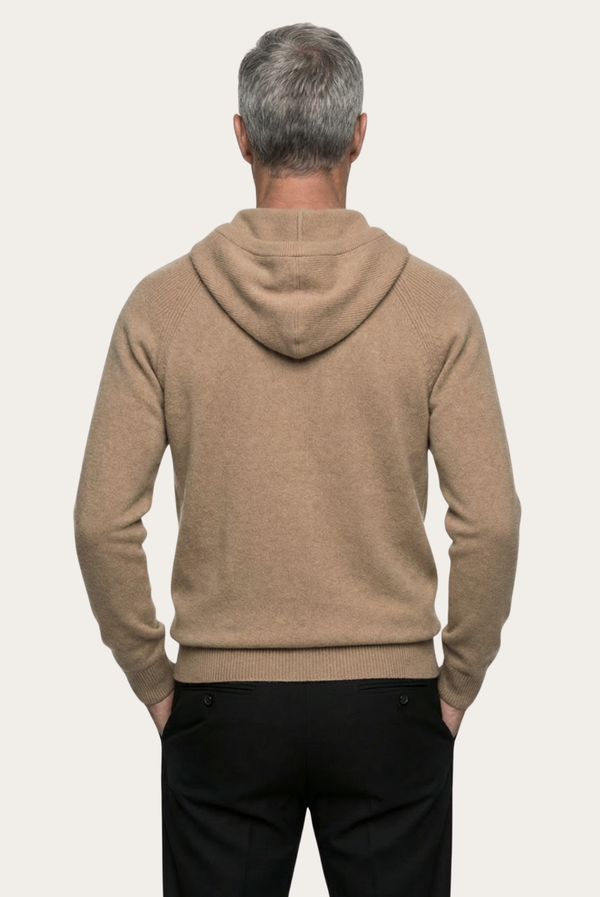 Camel Donati Wool Zip Jacket