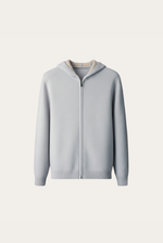 Silver Grey Cashmere Drape Cardigan