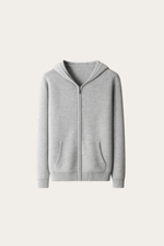 Grey Donati Wool Zip Jacket