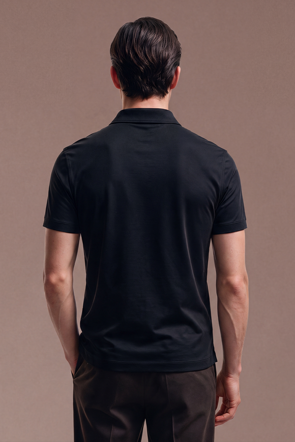 Schwarzes Imperial-Polohemd