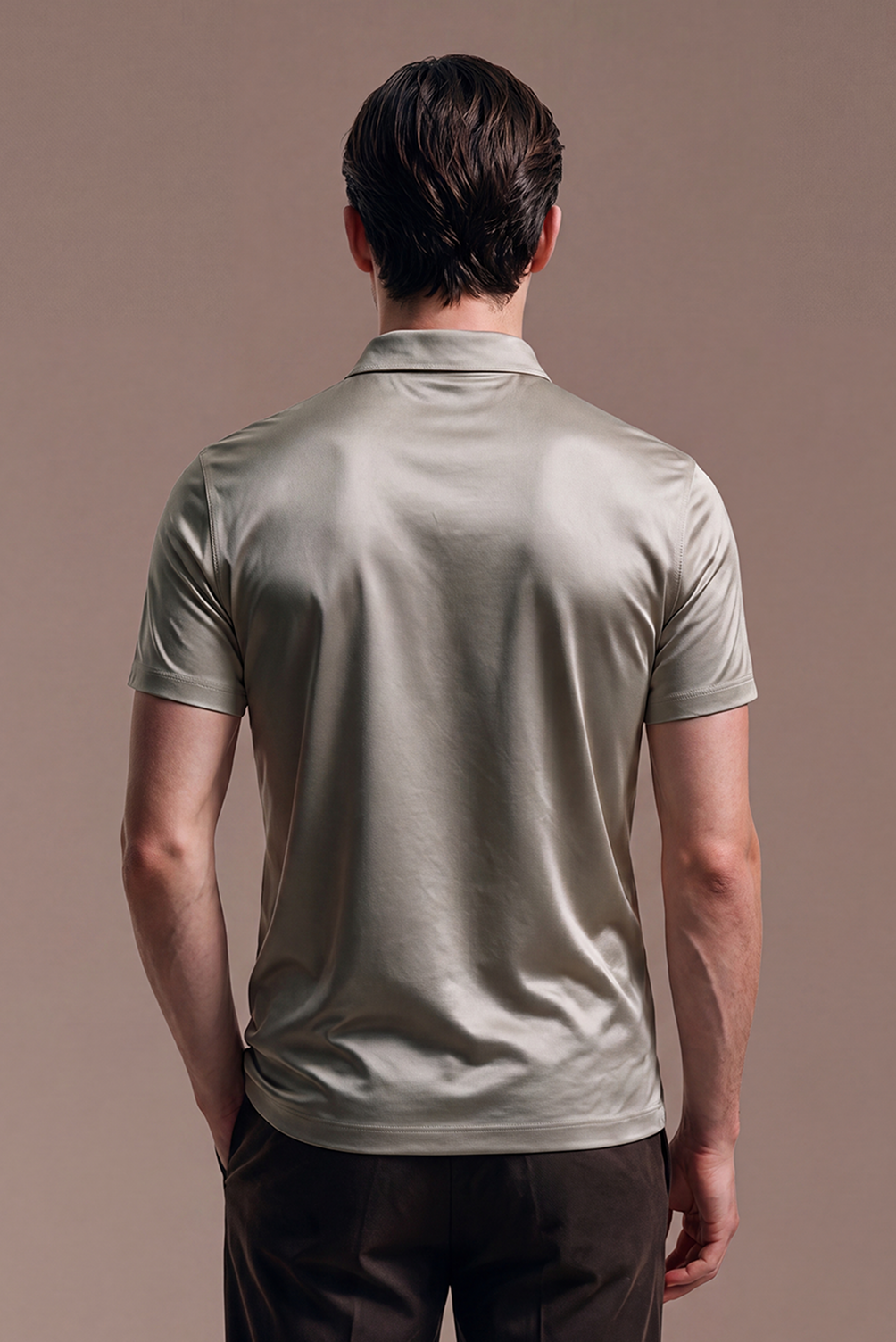 Greige Imperial-Poloshirt
