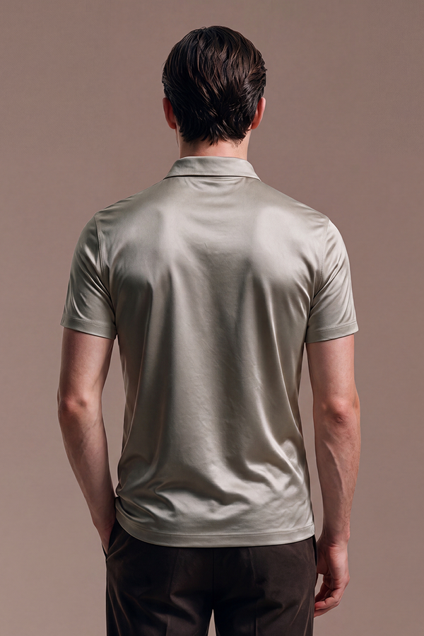 Greige Imperial-Poloshirt