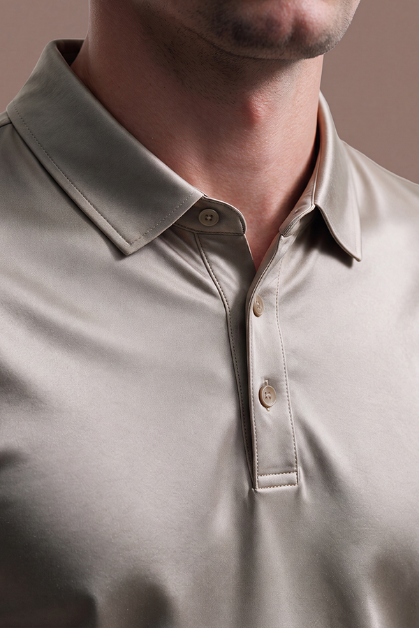 Greige Imperial-Poloshirt